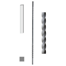 Tyč 12x12mm, H-1000mm Tyč 12x12mm, H-1000mm
